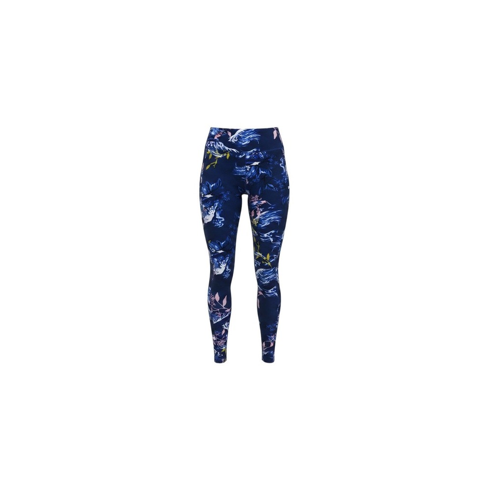 Body Glove Leggings Womens XL Navy Blue New Floral Wave Media Pocket High Waist